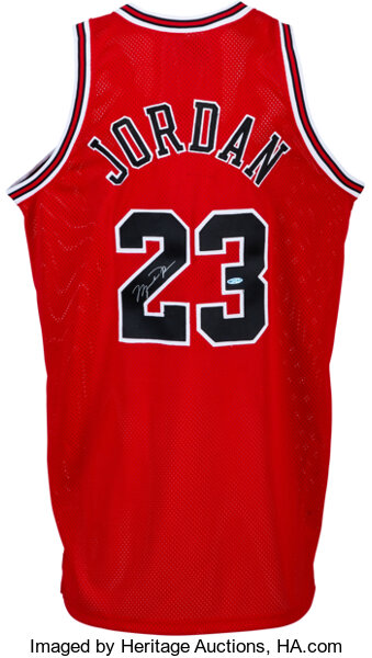 Michael Jordan White Chicago Bulls Autographed Nike Jersey - Upper Deck