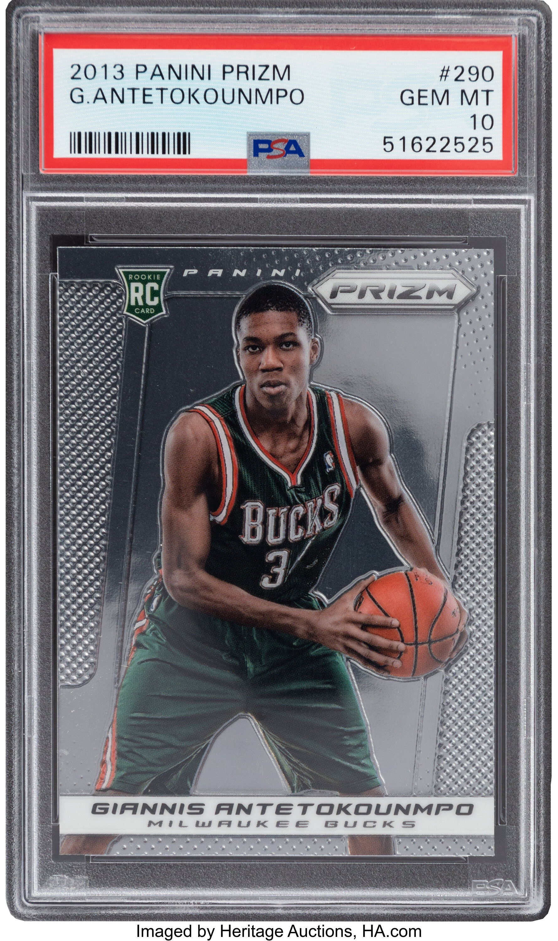 2013 Panini Prizm Giannis Antetokounmpo #290 PSA Gem Mint 10. ... | Lot  #82470 | Heritage Auctions