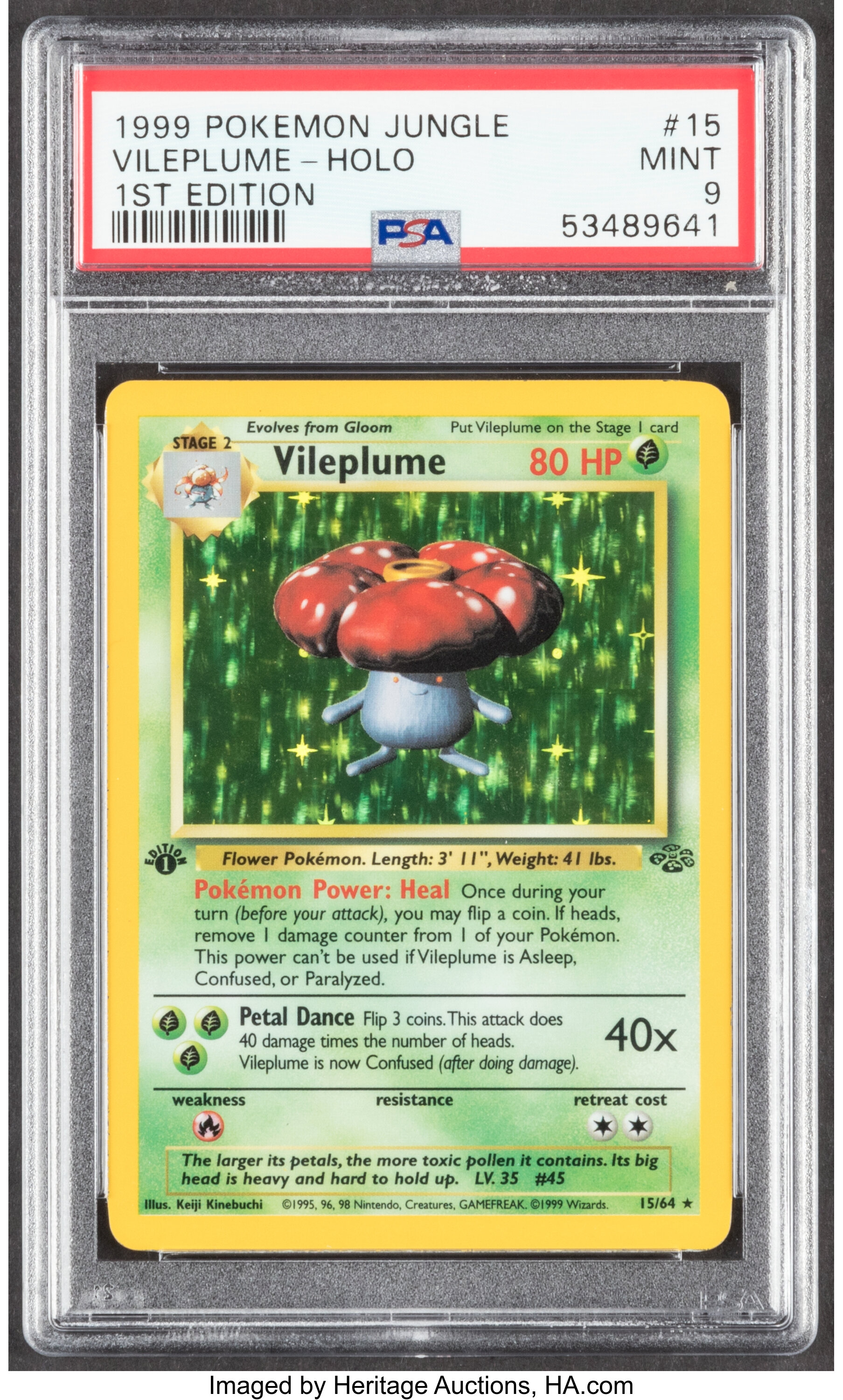 Pokémon Vileplume #15 First Edition Jungle Set Rare Hologram | Lot