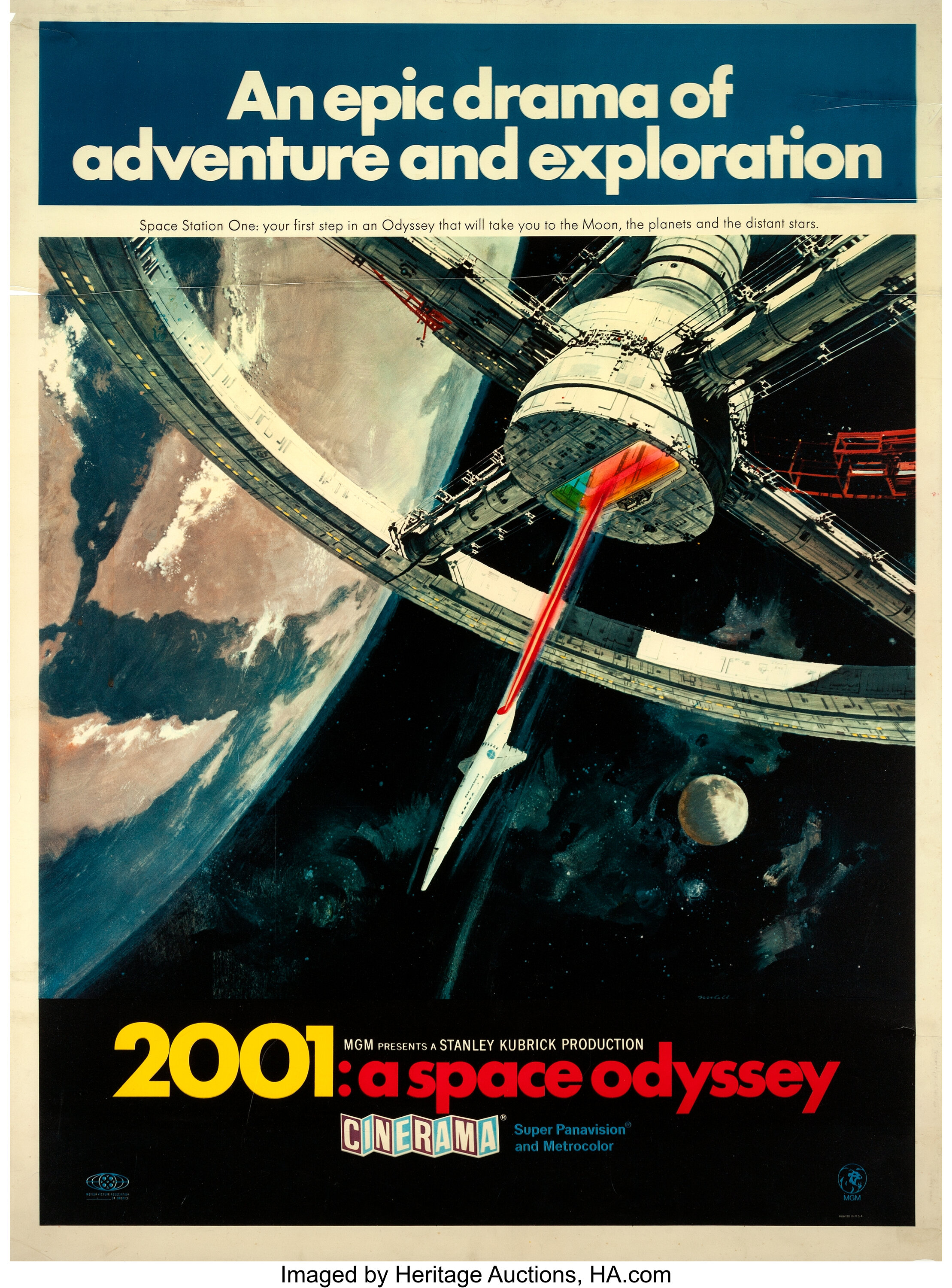 2001 A Space Odyssey Mgm 1968 Rolled Fine Double Sided Lot 86007 Heritage Auctions 6887