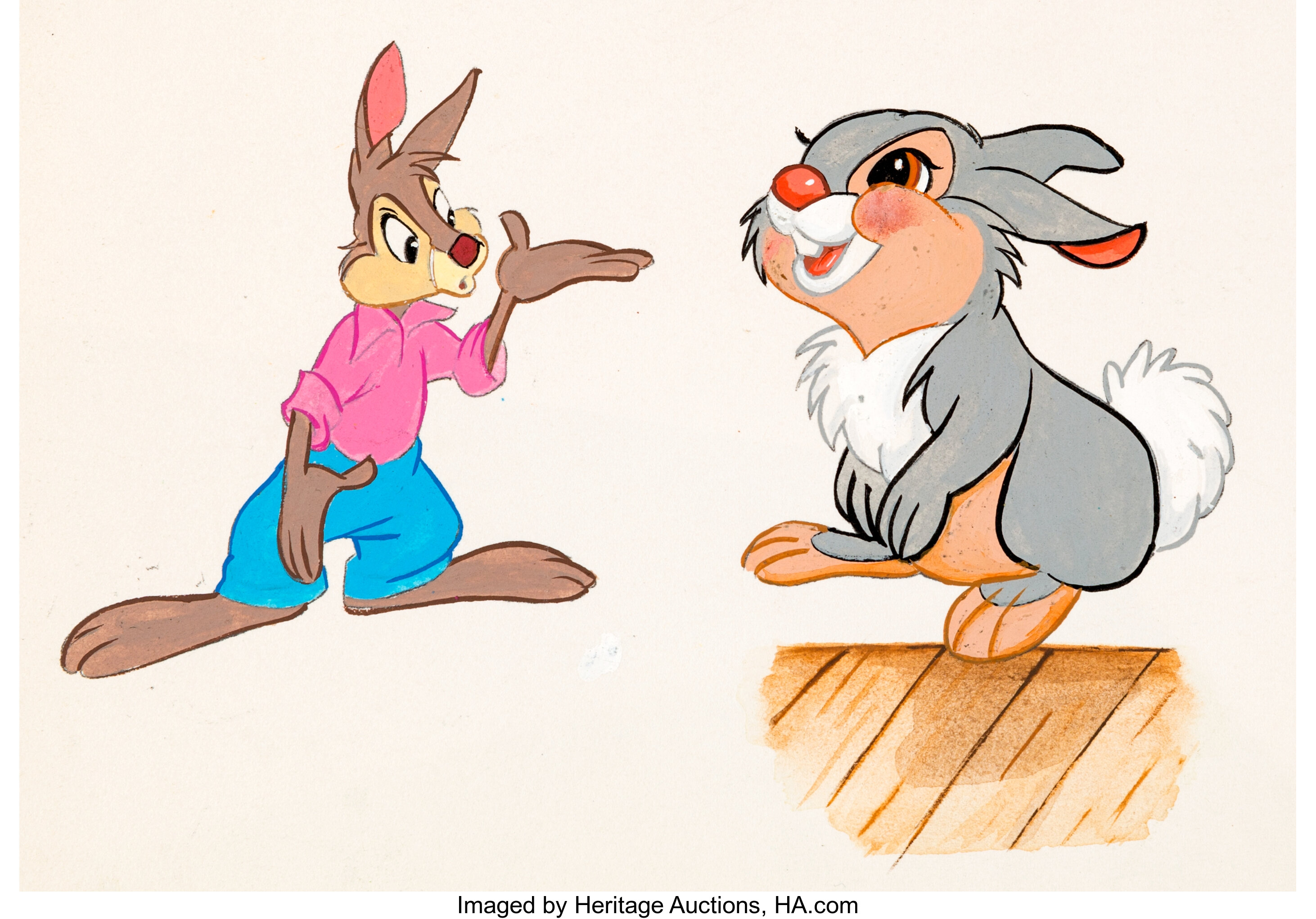 original-disney-book-art-thumper-and-br-er-rabbit-walt-disney-lot