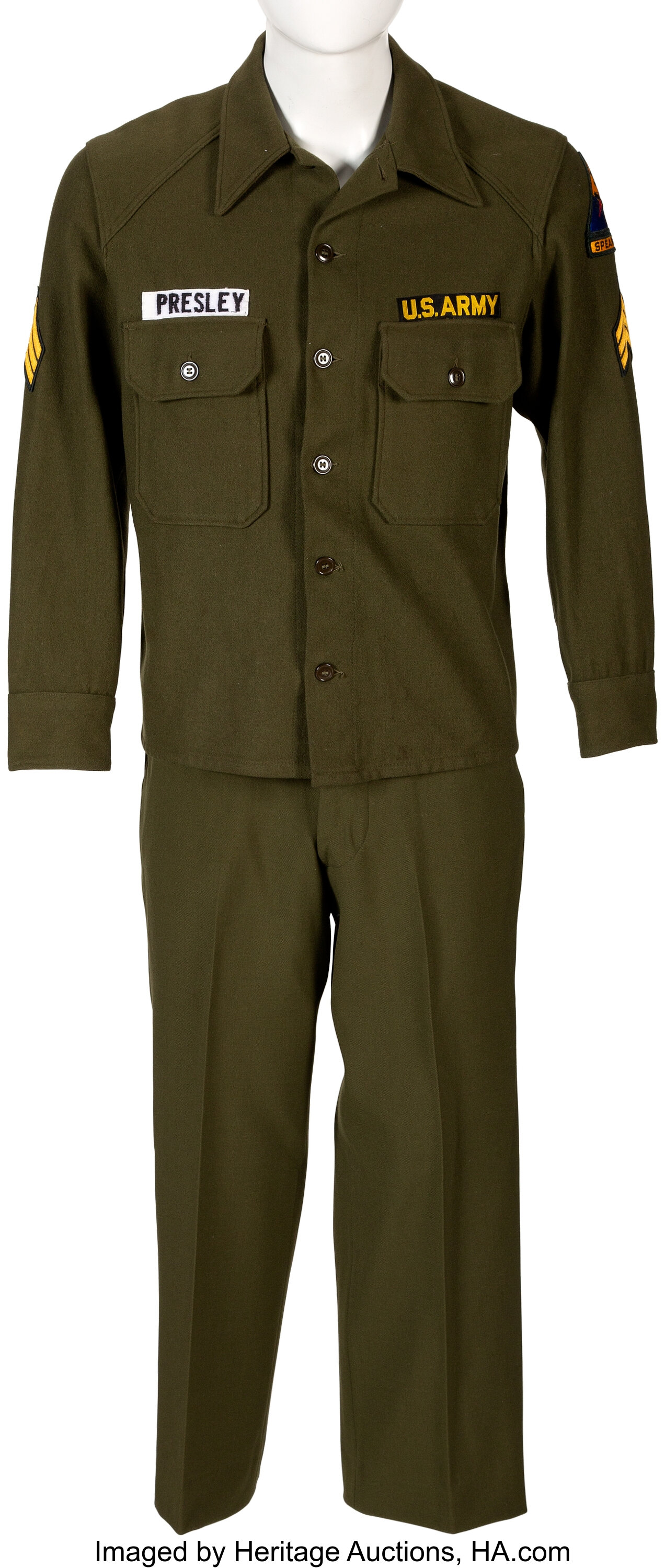 elvis presley army uniform