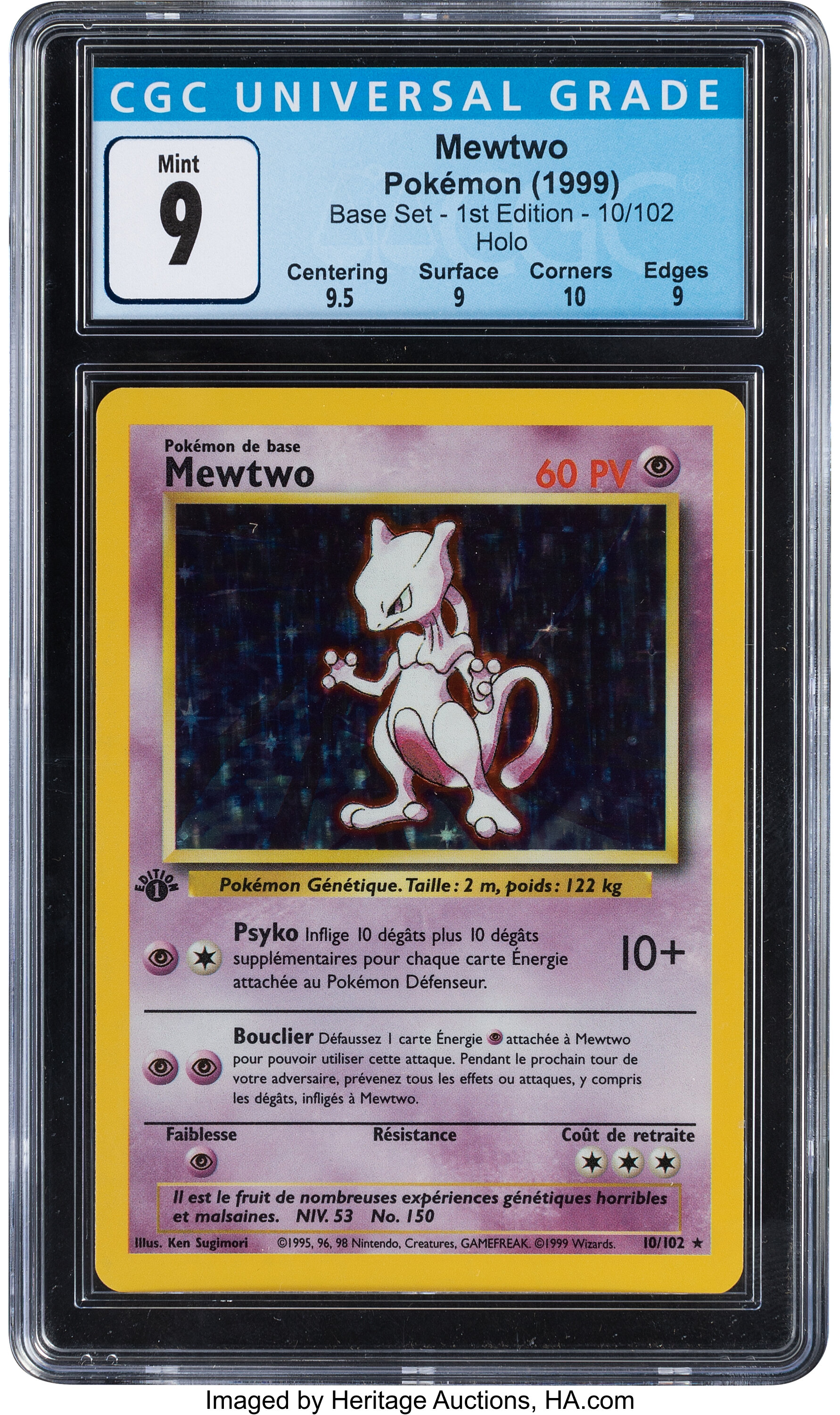 Check the actual price of your Mewtwo 10/102 Pokemon card