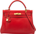 Louis Vuitton Python & Scarlet Taurillon Leather Capucines MM Bag., Lot  #58175