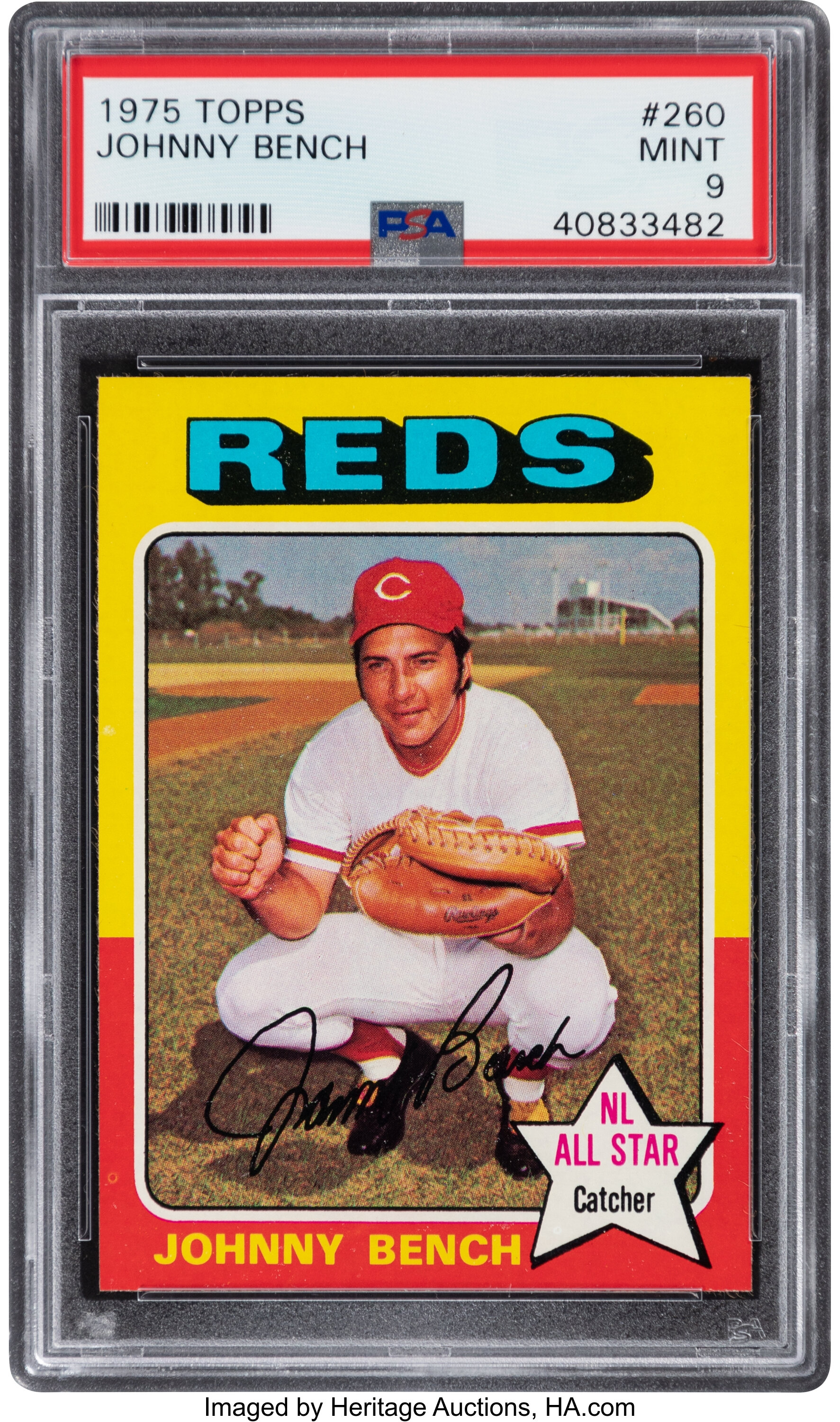 1969 Topps #95 Johnny Bench PSA 6 - EX/MT