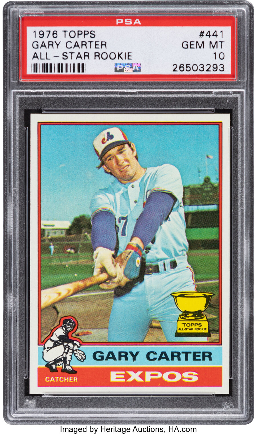 1976 Topps Gary Carter #441 PSA Gem Mint 10