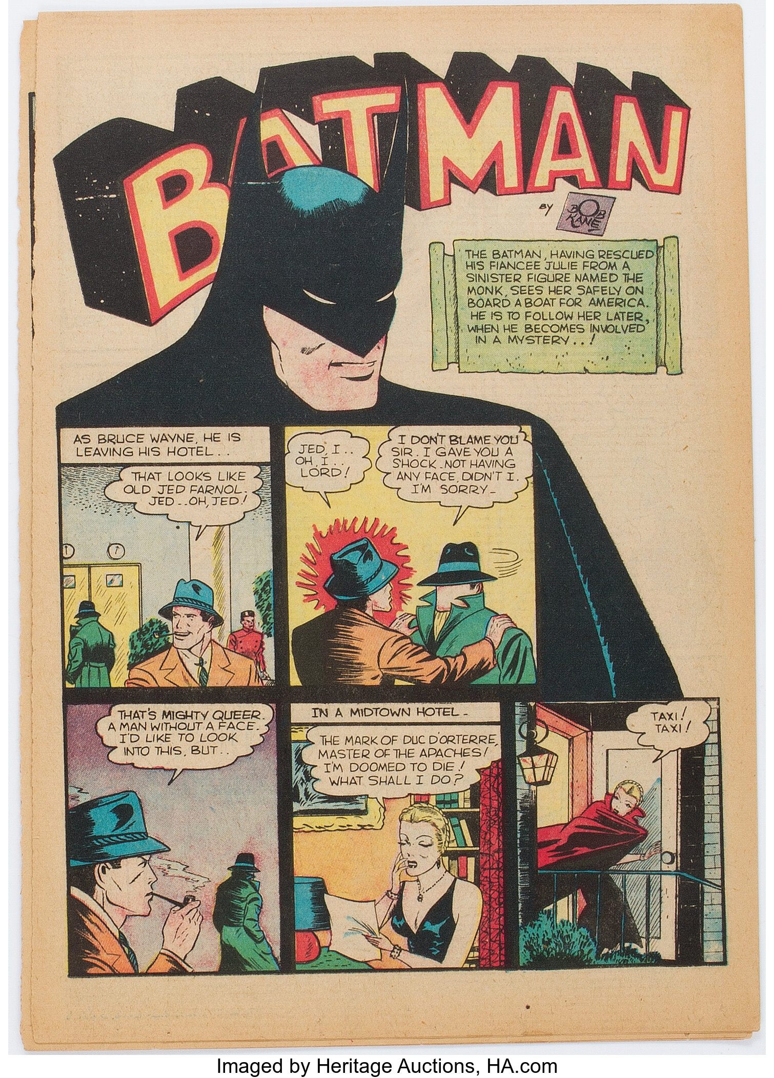 Detective Comics #34 Batman Story Only (DC, 1939).... (Total: 5 | Lot  #19209 | Heritage Auctions