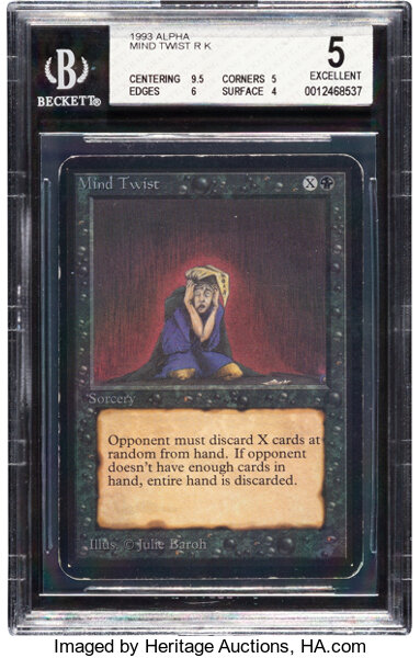 Magic: The Gathering Mind Twist Alpha Edition BGS 5 (Wizards of