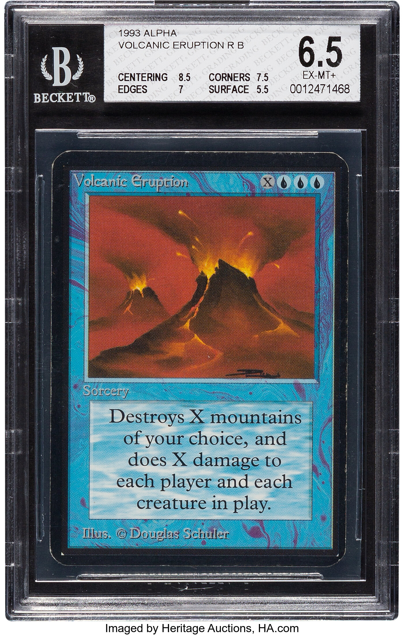 Magic: The Gathering Volcanic Eruption Alpha Edition BGS 6.5 | Lot