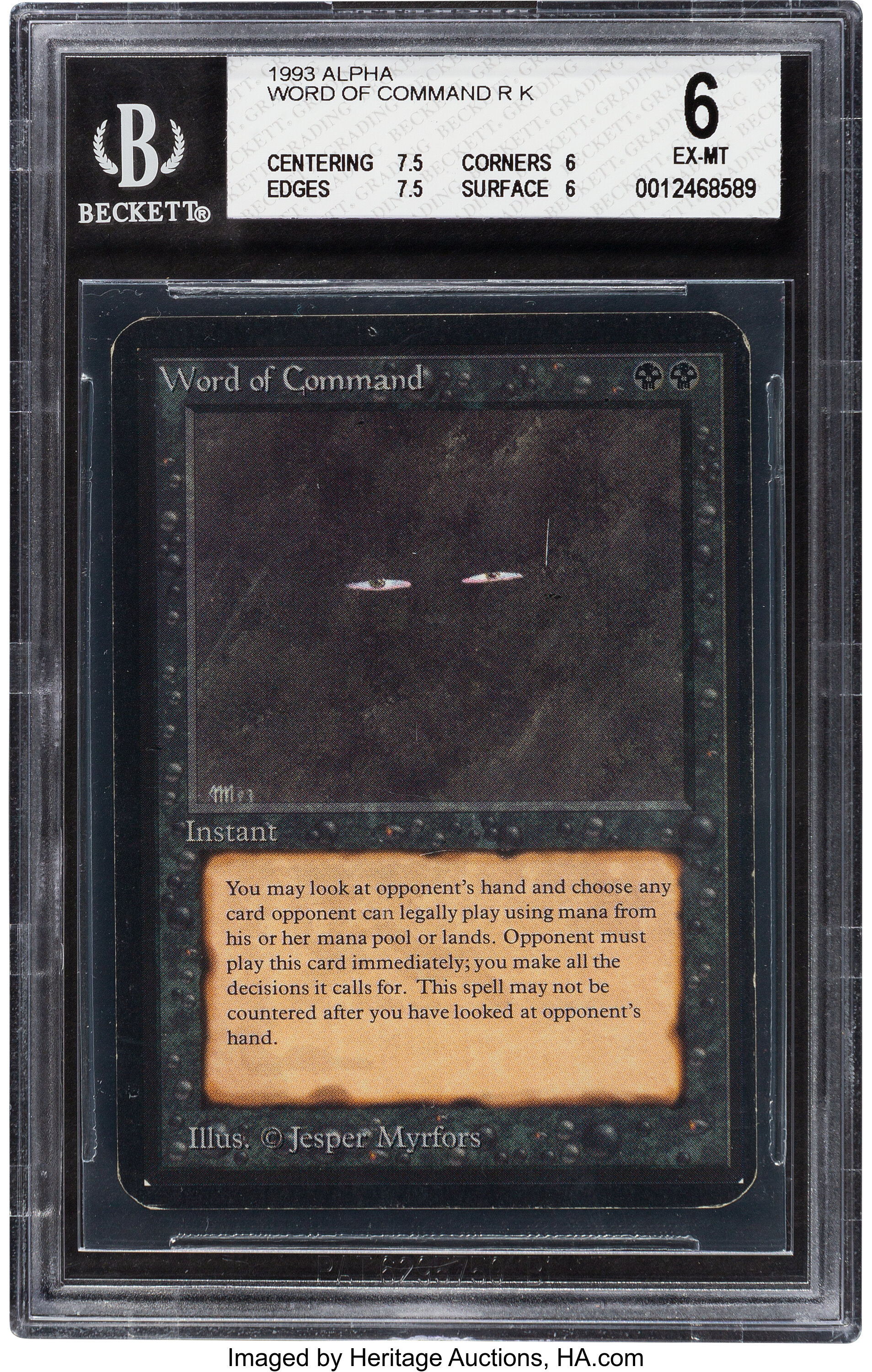 Magic: The Gathering Word of Command Alpha Edition BGS 6 (Wizards