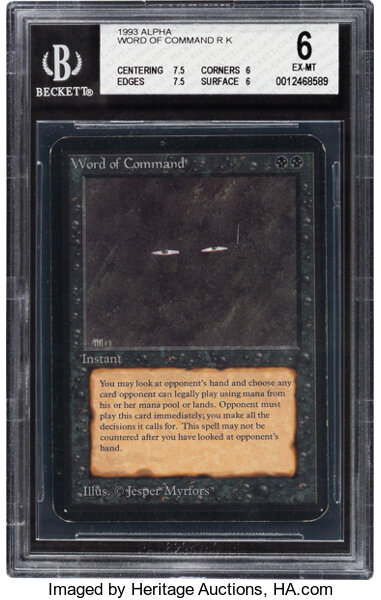 Magic: The Gathering Word of Command Alpha Edition BGS 6 (Wizards