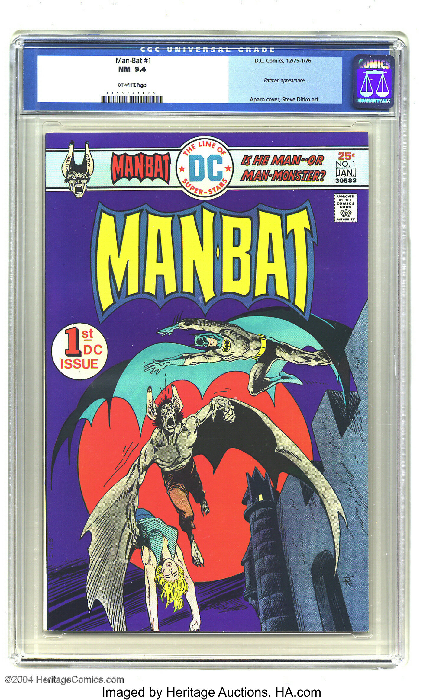 Man-Bat #1 (DC, 1976) CGC NM  Off-white pages. Batman | Lot #16618 |  Heritage Auctions