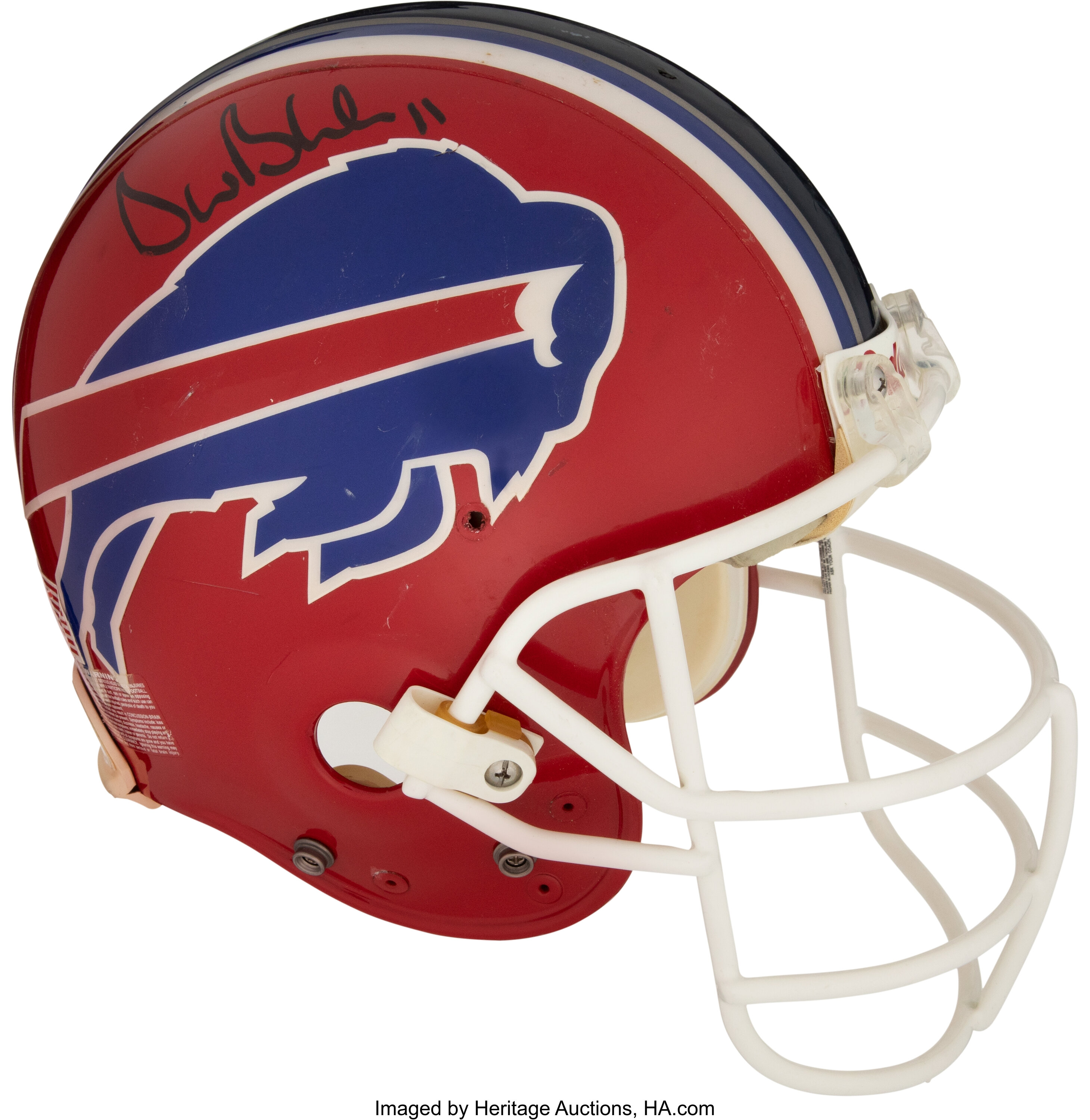 : Drew Bledsoe Autographed Buffalo Bills Custom Football