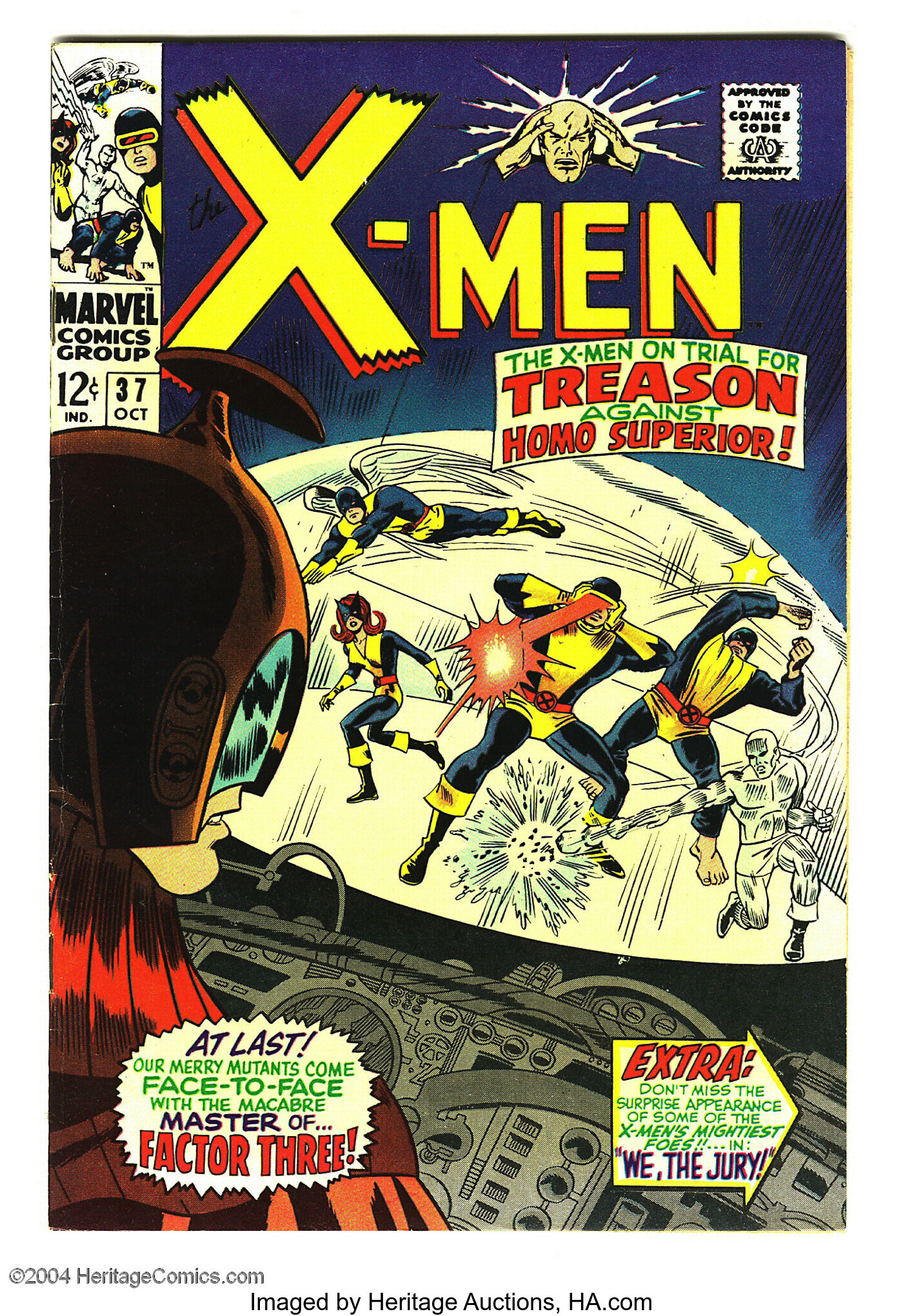 X Men 37 Marvel 1967 Condition Vf The X Men Are Put On Trial Lot Heritage Auctions