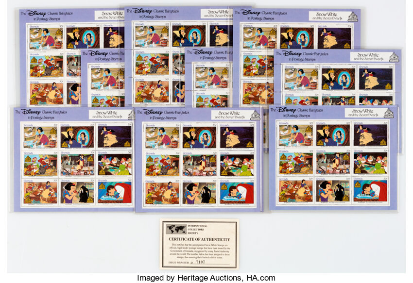 The Disney Classic Fairytales in Postage Stamps