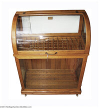 Wonderful Golf Club Display Cabinet In Golden Oak With Golf