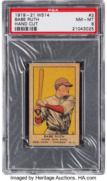 Babe Ruth, New York, American League, Baseball card (W553)