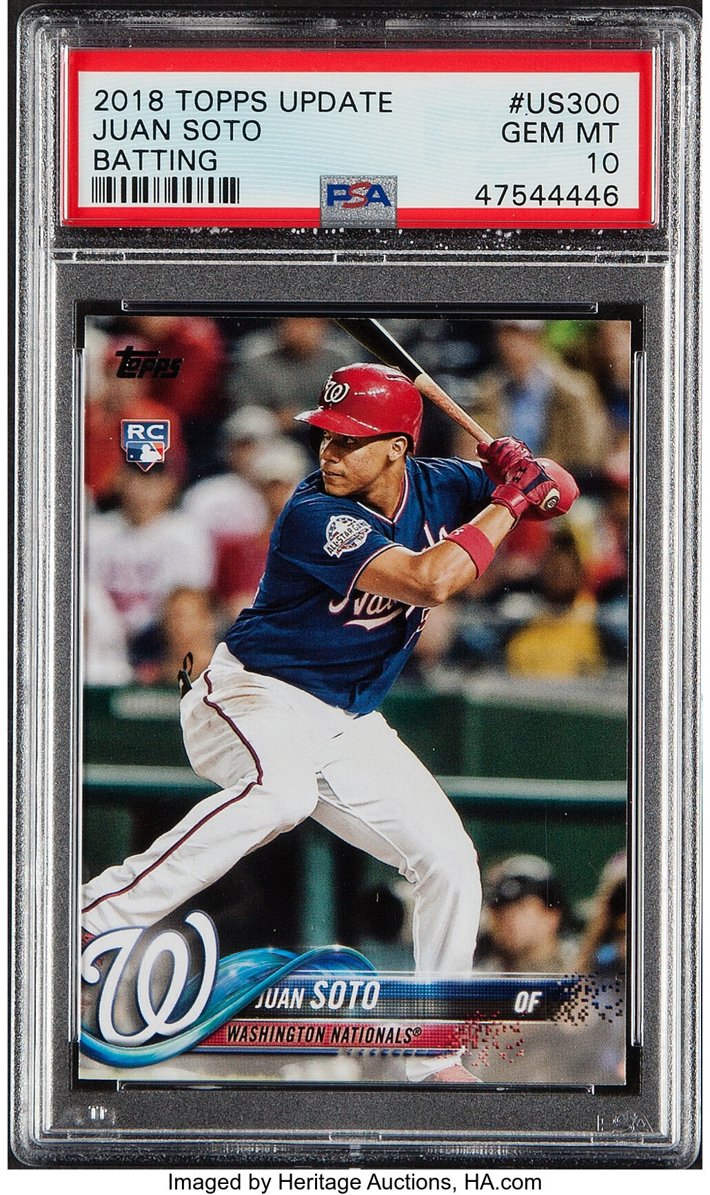 2018 Topps Update Juan Soto (Batting) #US300 PSA Gem Mint 10