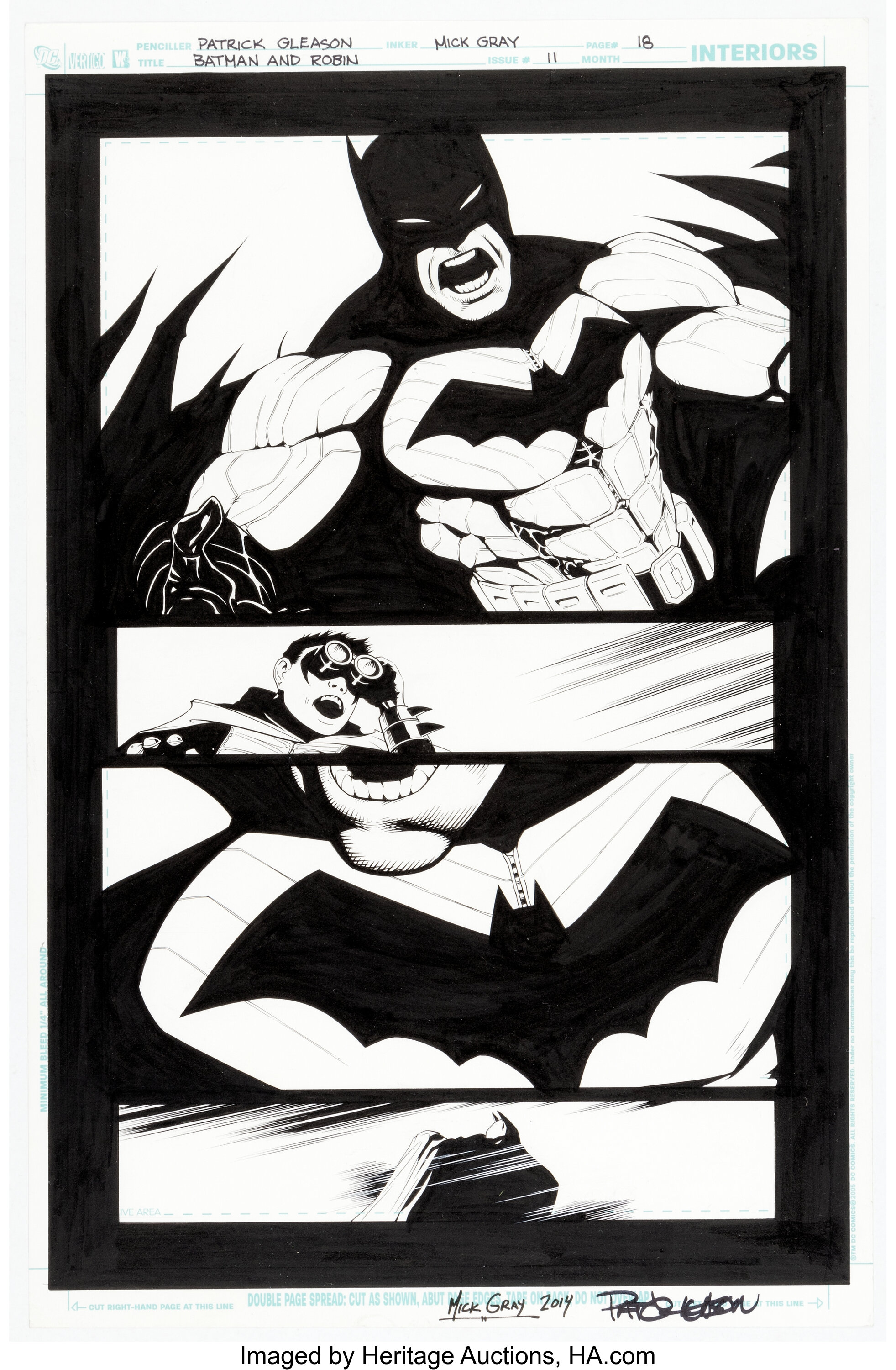 Patrick Gleason and Mick Gray Batman and Robin #11 Story Page 18 | Lot  #11735 | Heritage Auctions