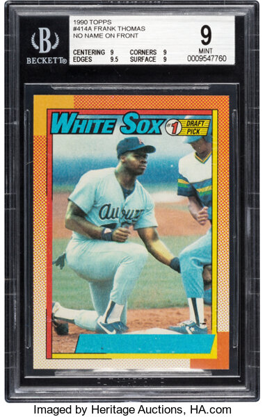 Auction Prices Realized Baseball Cards 1990 Topps Frank Thomas