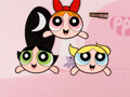 Powerpuff Girls Blossom, Bubbles, and Buttercup Production Cel and ...