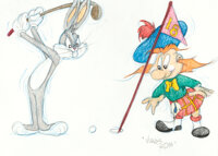 Speedy Gonzales original color model drawing by Virgil Ross