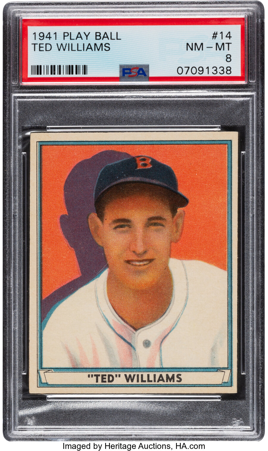 1941 Play Ball Ted Williams #14 PSA NM-MT 8