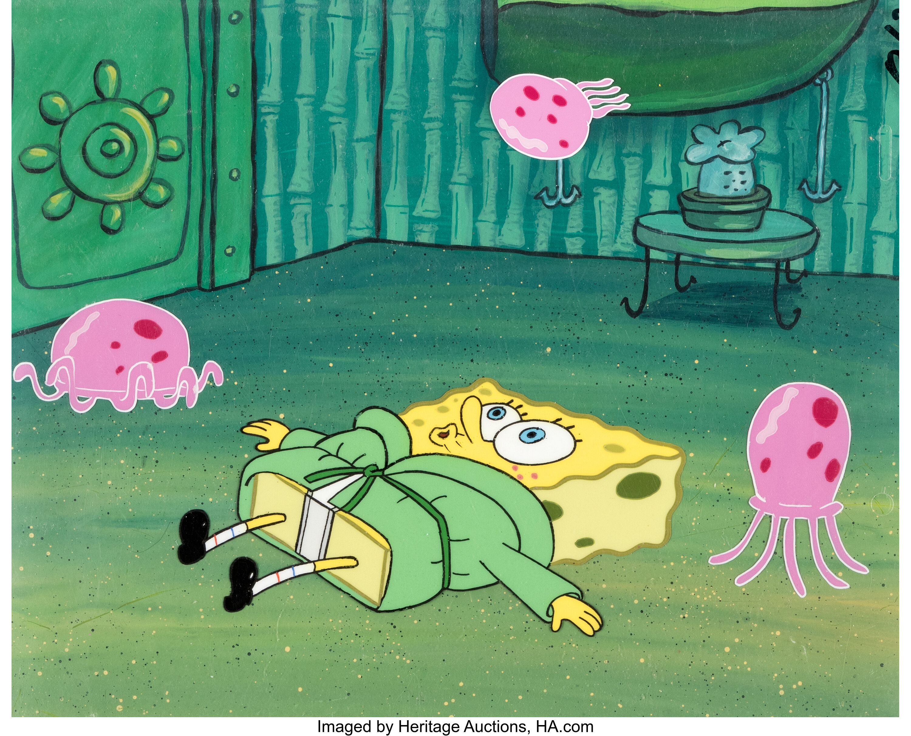 Spongebob Squarepants Spongebob Production Cel And Master Lot 17195 Heritage Auctions 9128