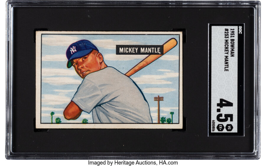 1951 Bowman Mickey Mantle #253 SGC VG/EX+ 4.5