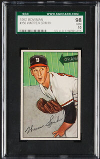 1950 Warren Spahn Game Worn Boston Braves Jersey, MEARS A8.. , Lot  #50351