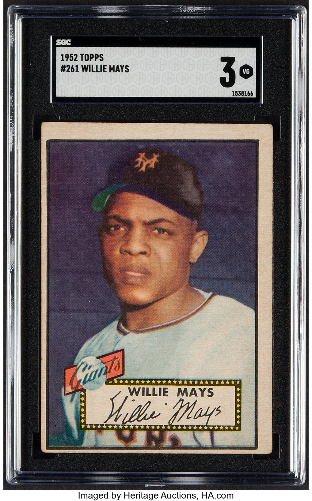 1952 Topps #261 Willie Mays PSA Authentic