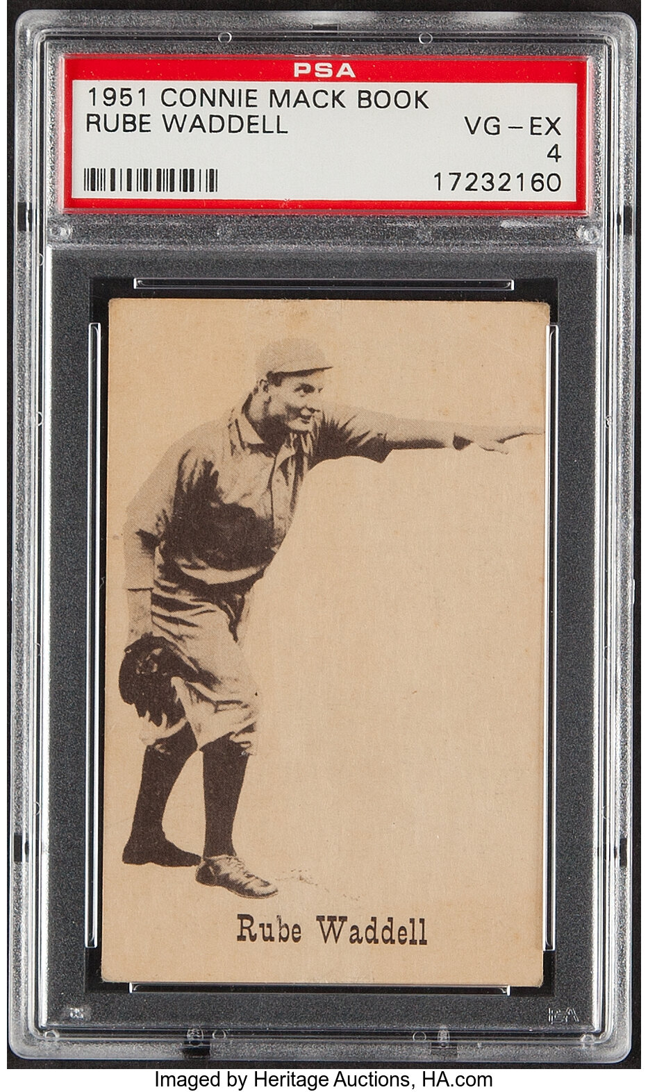 1951 Connie Mack Book Rube Waddell PSA VG-EX 4.... Baseball Cards | Lot  #43024 | Heritage Auctions