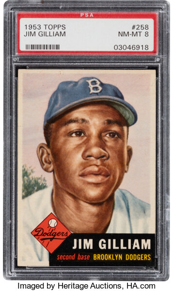 At Auction: (8) High Grade 1953 Topps Baseball Cards