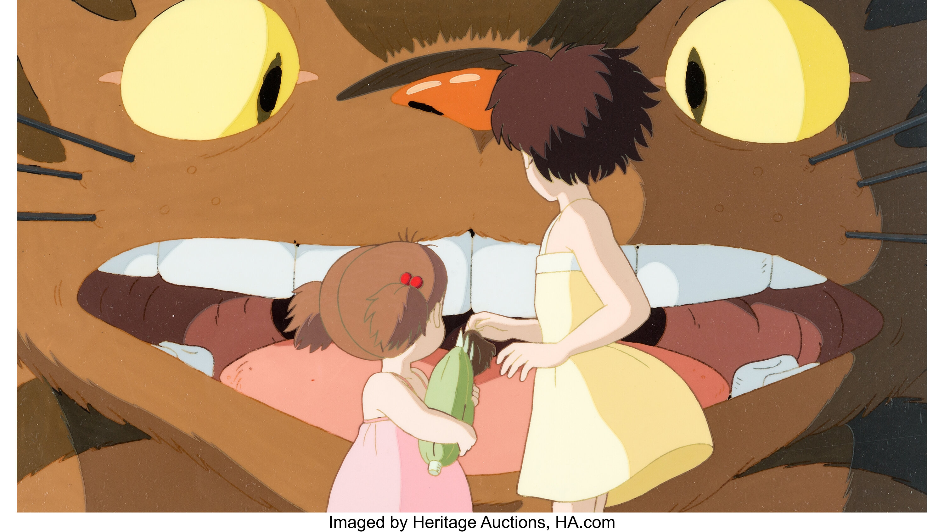 My Neighbor Totoro Mei Satsuki And Catbus Production Cel Key Lot Heritage Auctions