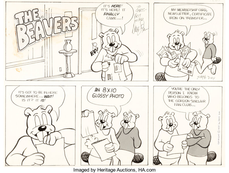 Original Comic Art:Comic Strip Art, Dave Sim and Gene Day The Beavers