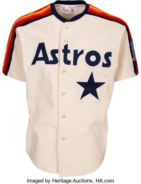 1990 Yogi Berra Houston Astros Organizational Jersey.  Baseball, Lot  #82795