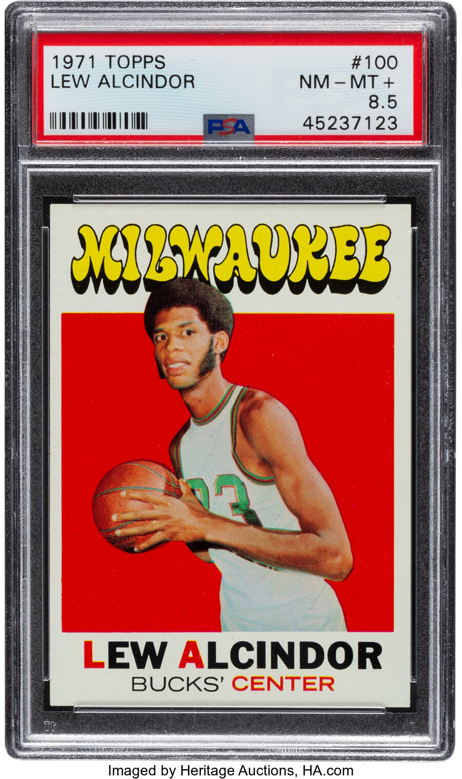 1971 Topps Lew Alcindor #100 PSA NM-MT+ 8.5