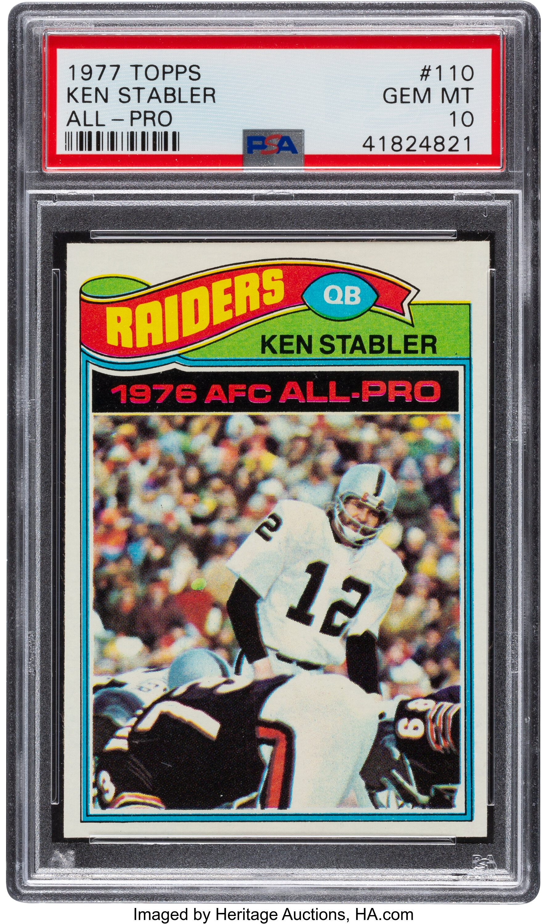 Ken Stabler Card 1980 Topps #65