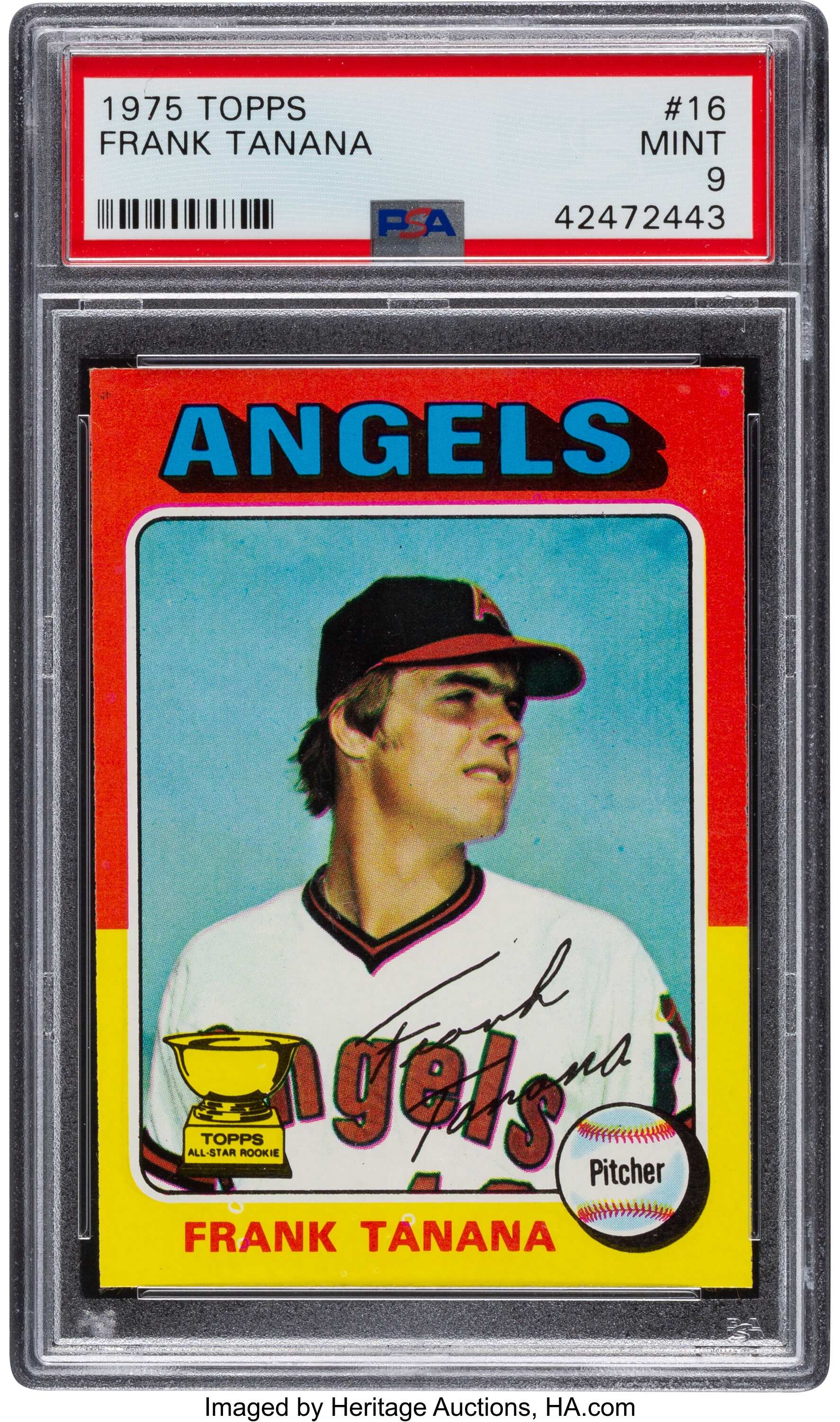 1975 Topps Frank Tanana #16 PSA Mint 9. Baseball Cards Singles