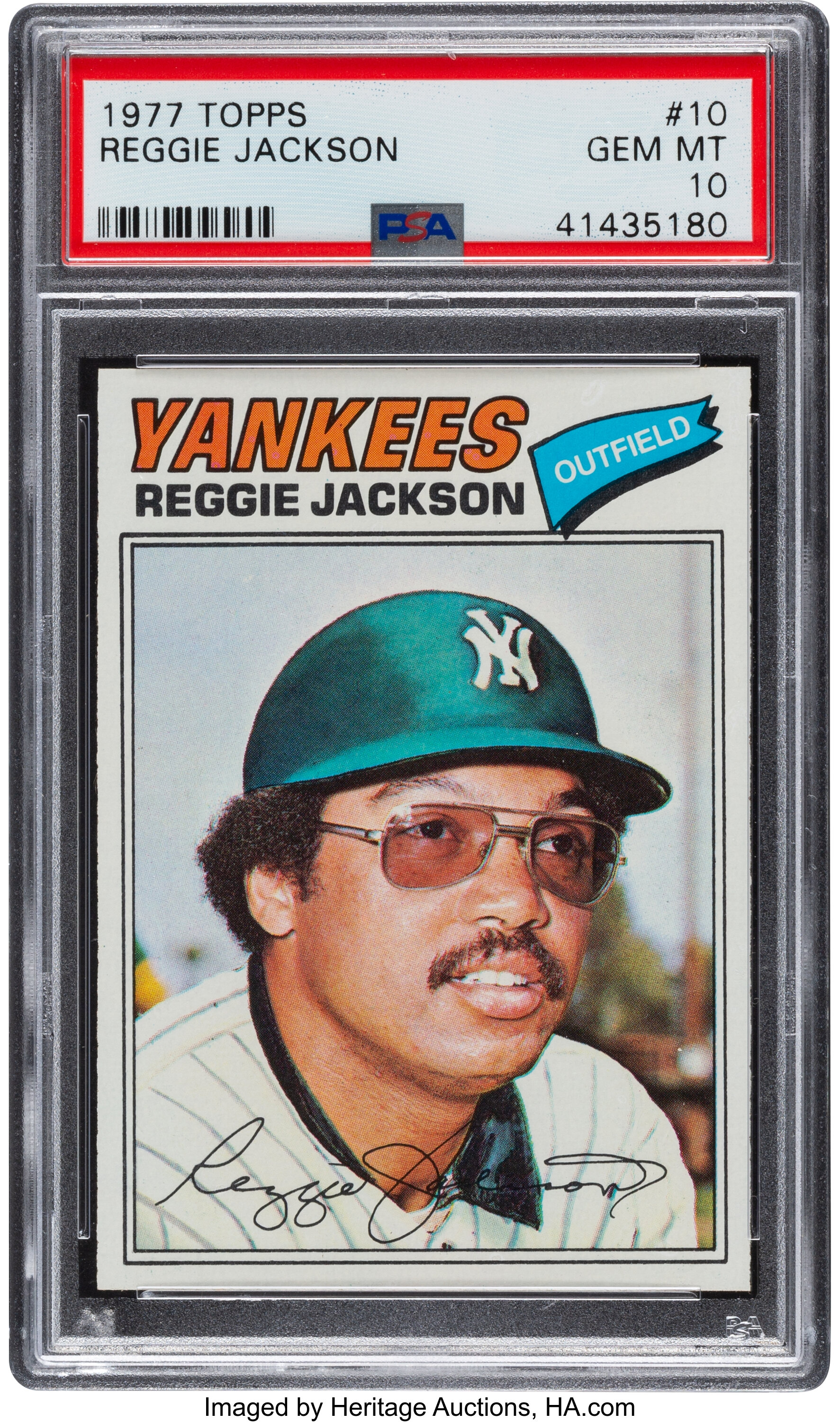 Sold at Auction: 1977 Topps Reggie Jackson Psa 8