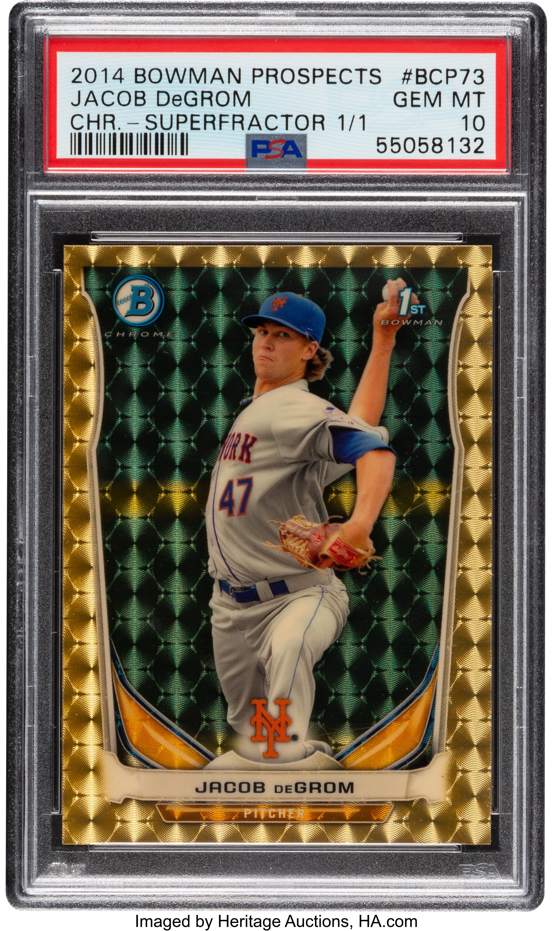 Jacob deGrom Rookie Card 2014 Bowman Chrome Prospects