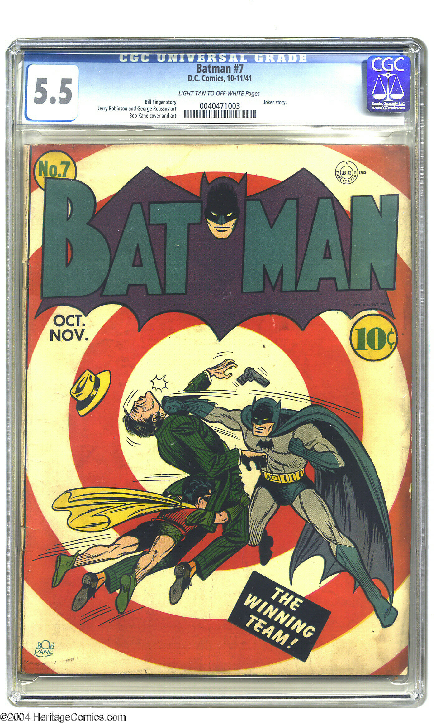 Batman #7 (DC, 1941) CGC FN Light tan to off-white pages. If | Lot  #7025 | Heritage Auctions