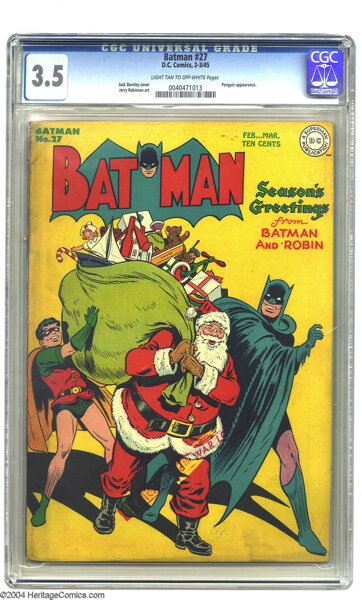 Batman #27 (DC, 1945) CGC VG Light tan to off-white pages. | Lot #7040  | Heritage Auctions