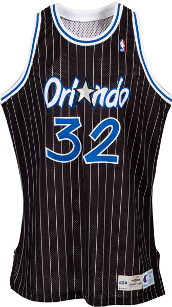 SHAQUILLE O'NEAL SIGNED 1994/1995 TEAM ISSUED ORLANDO MAGIC JERSEY
