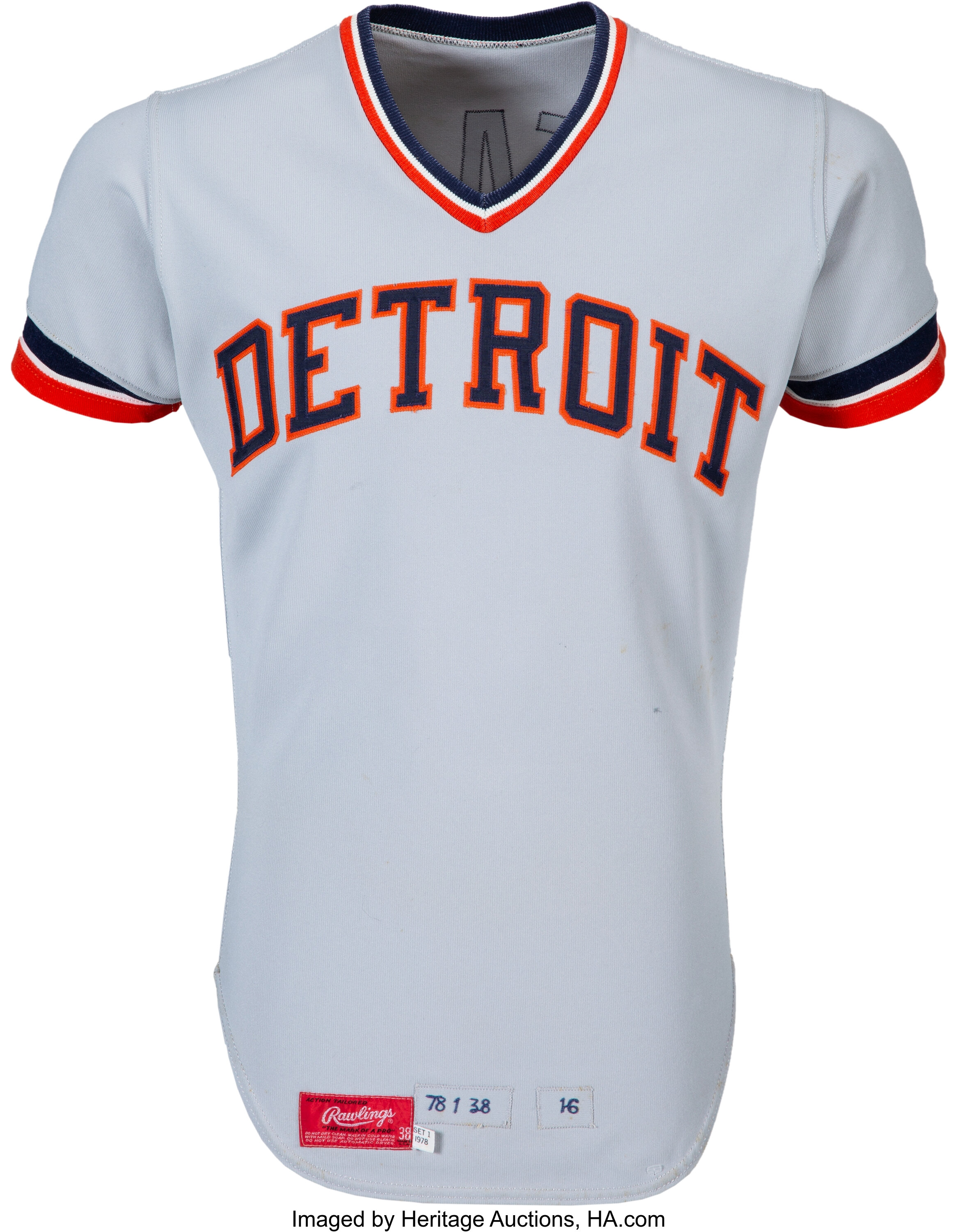 1978 Lou Whitaker Game Worn Detroit Tigers Rookie Jersey - Rookie