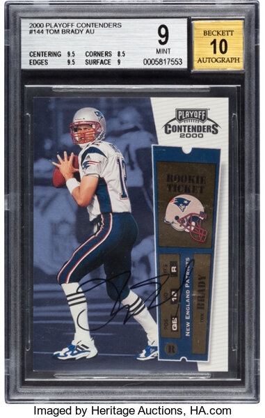 Tom Brady's 2000 Playoff Contenders Championship Ticket Could