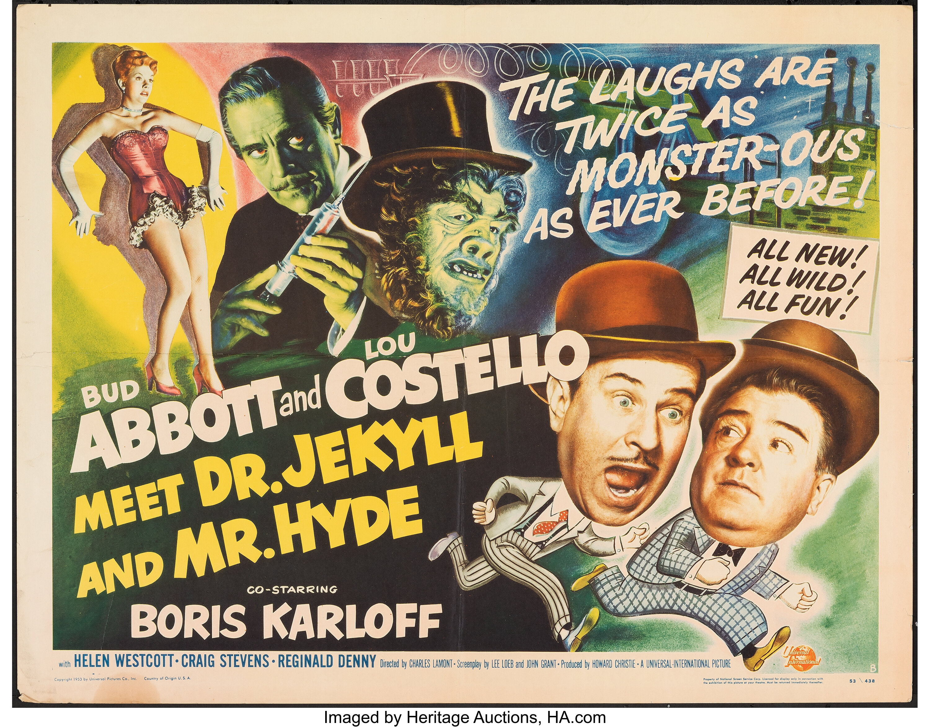 Abbott and Costello Meet Dr. Jekyll and Mr. Hyde (Universal | Lot ...