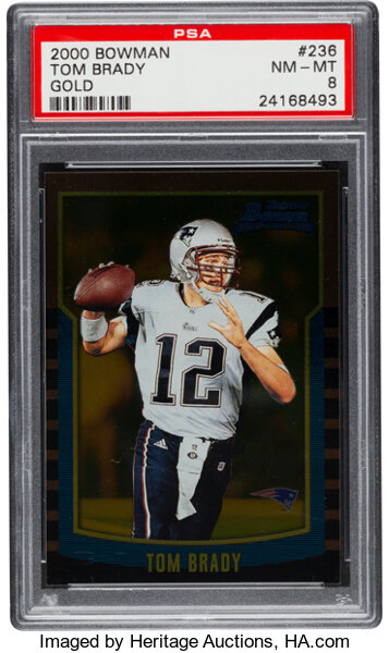 Sold at Auction: Lot of 3 TOM BRADY Custom Rookie Football Cards / B