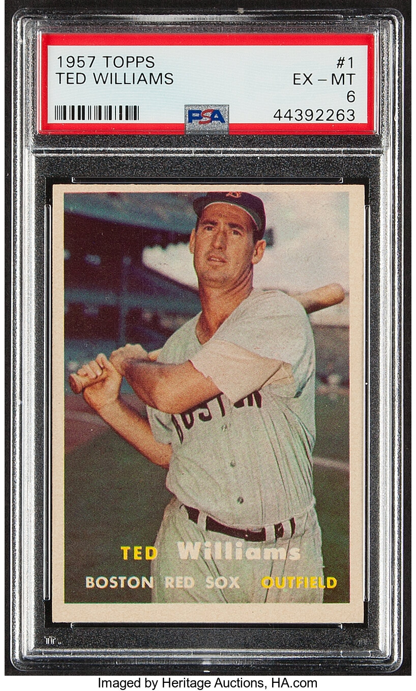 Sold at Auction: 6 Different Vintage Topps Baseball Cards (1957