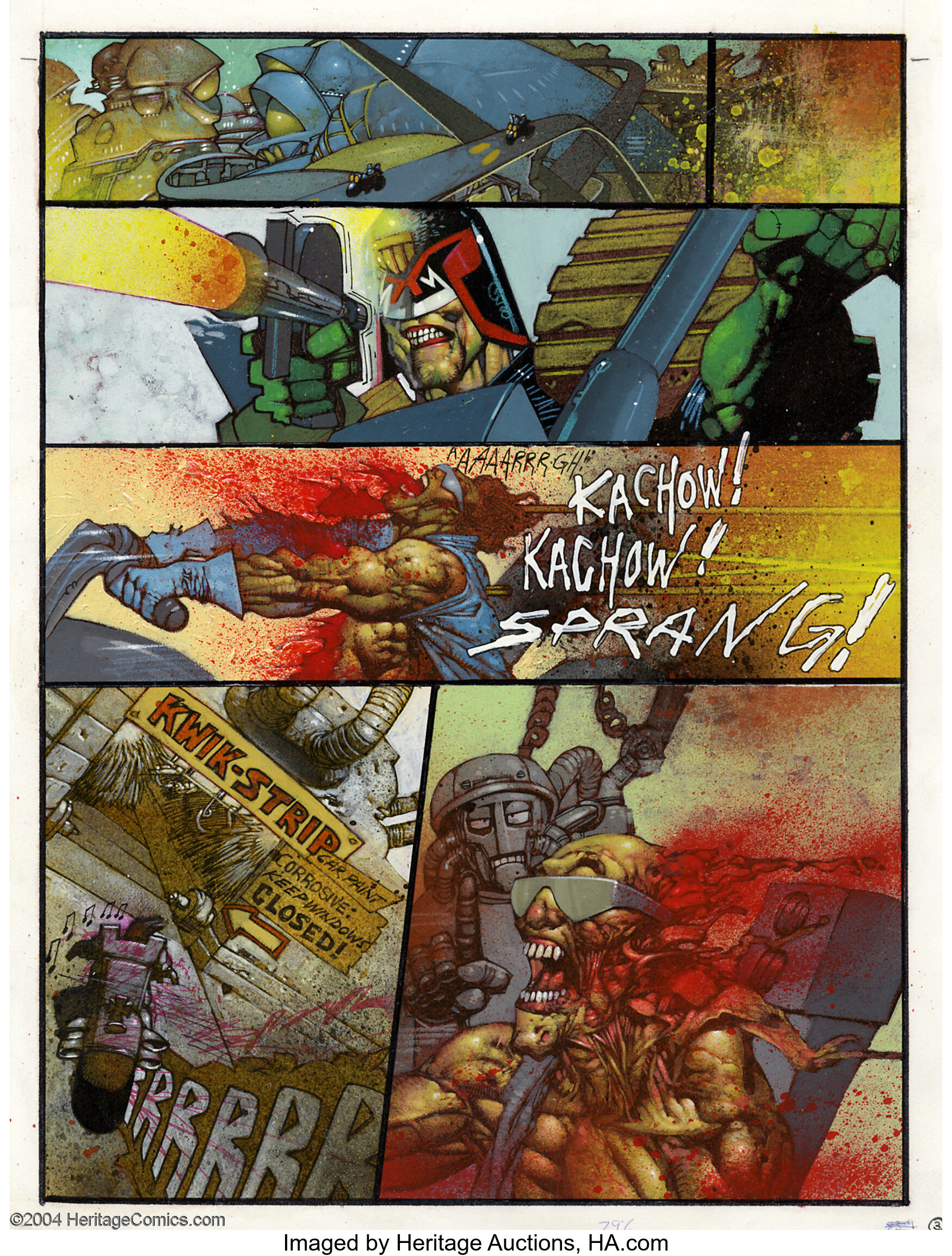 Simon Bisley - Judge Dredd Megazine #19, page 44 Original